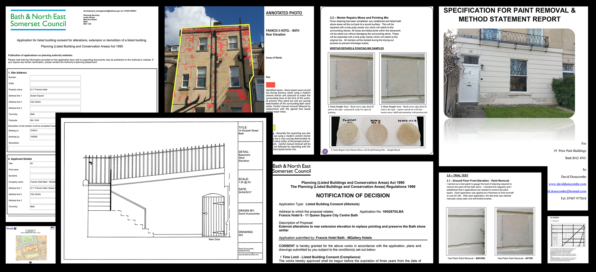 listed building planning application and consent Bath Bristol